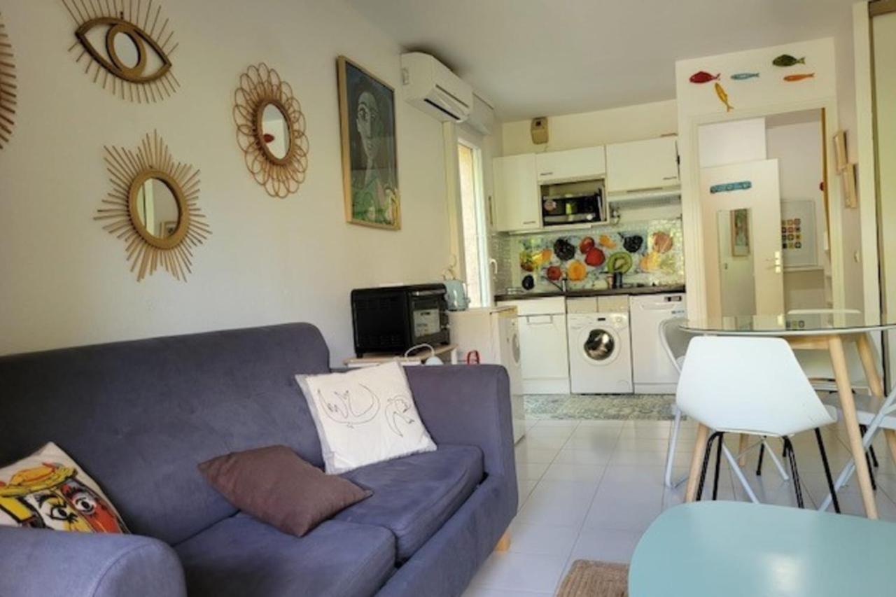 Nice Studio 30 M With Terrace And Pool Antibes Buitenkant foto